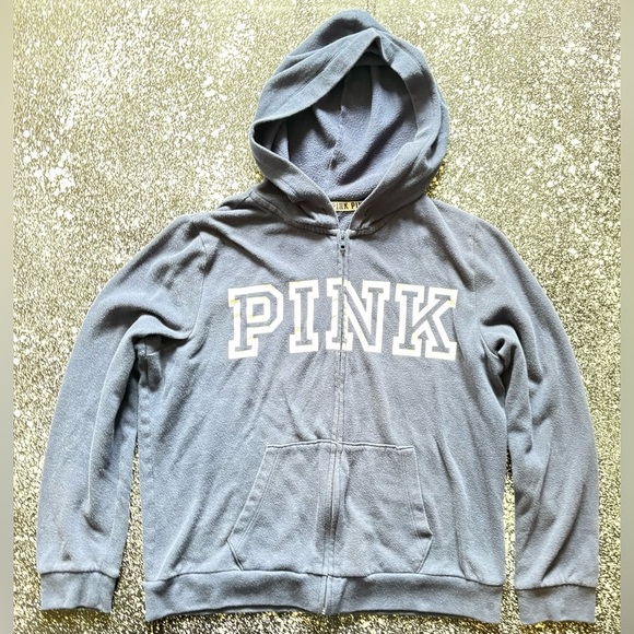PINK Victoria’s Secret Full Zip Hoodie Size Large - Picture 1 of 2